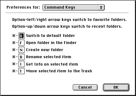 Command Key Preferences