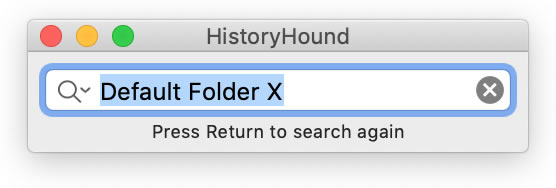 HistoryHound Search Palette